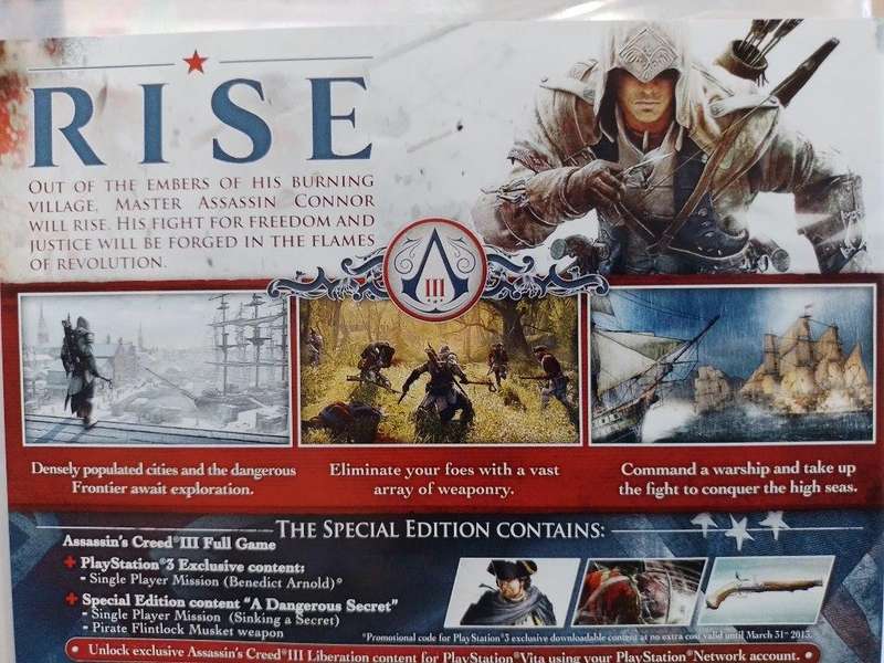 PS3 - Assassins Creed III - Special Edition