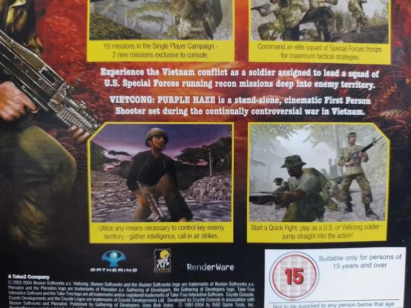 PS2 - Vietcong Purple Haze