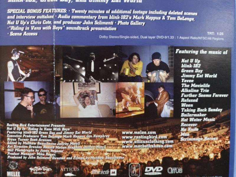 DVD - Riding In Vans With Boys on the Road with Blink 182 Green Day & Jimmy Eat World