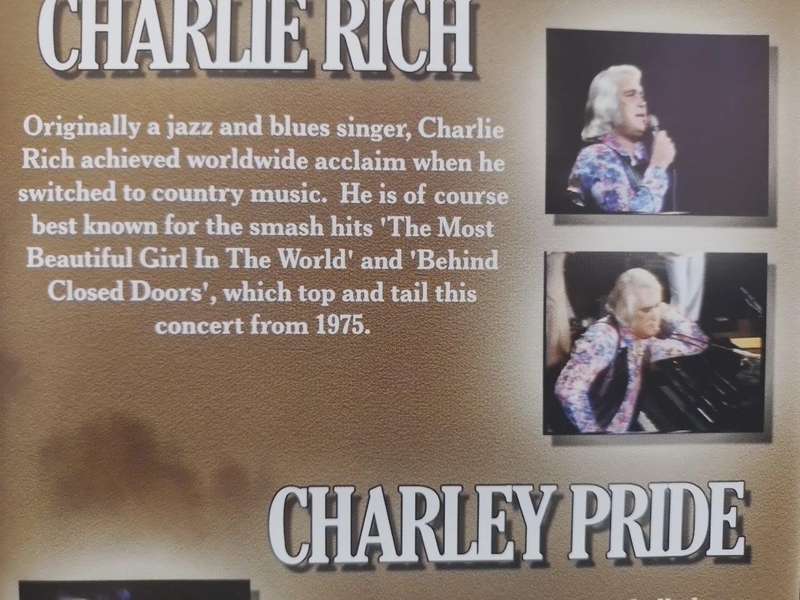 DVD - Charlie Rich Charlie Pride 2 concerts on 1 DVD