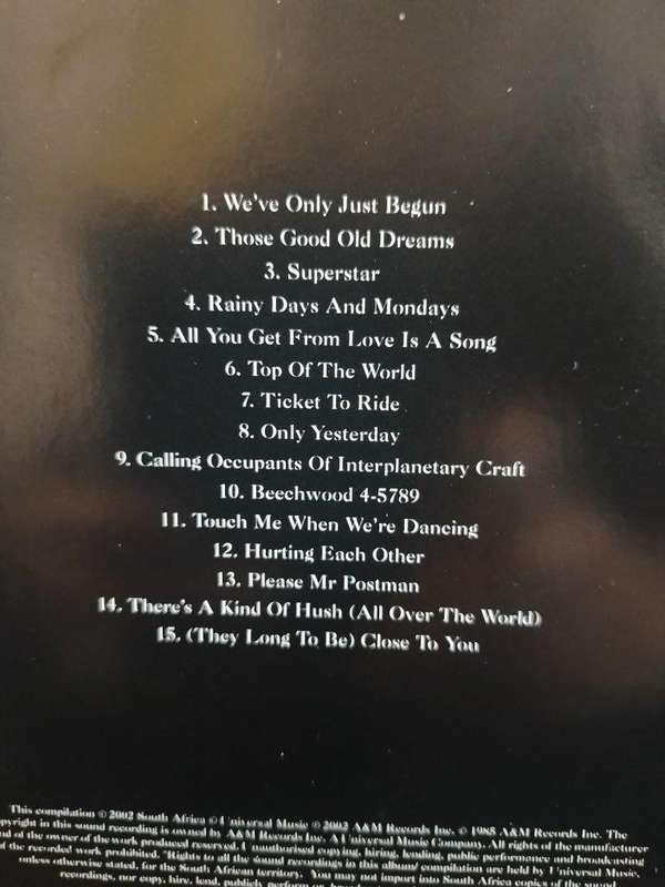 DVD - Carpenters Greatest Hits