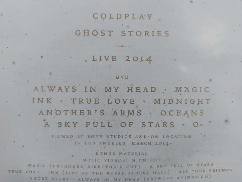 DVD - Coldplay Ghost Stories Live 2014 (DVD + CD)