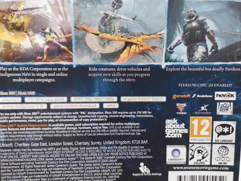 Xbox 360 - James Cameron's Avatar The Game - Classics