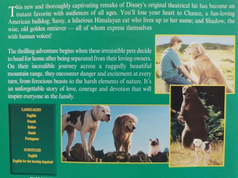 DVD - Homeward Bound The Incredible Journey