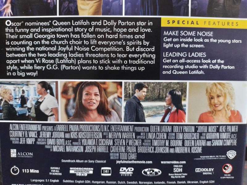 DVD - Joyful Noise - Latifah Dolly Parton