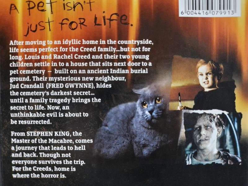 DVD - Pet Sematary Stephen King