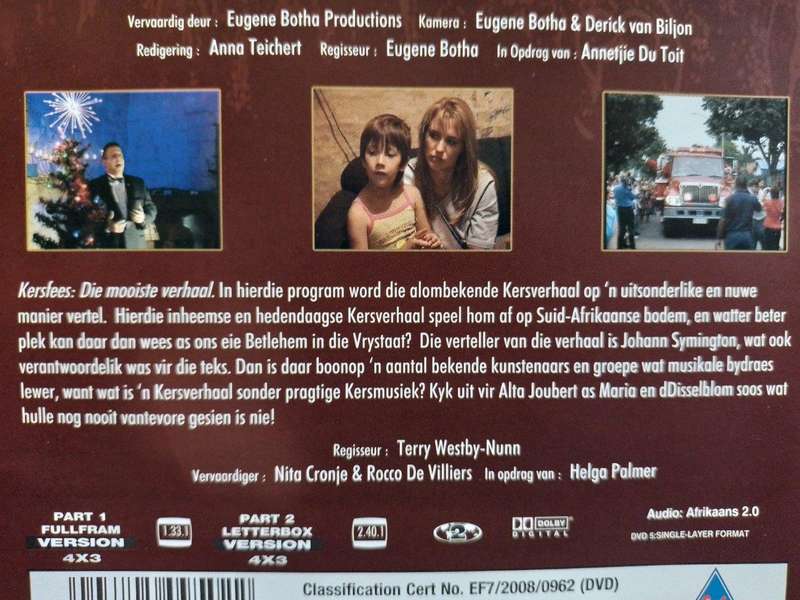 DVD - Kersfees Program 'n Skouspel Van Lig Kleur En Musiek