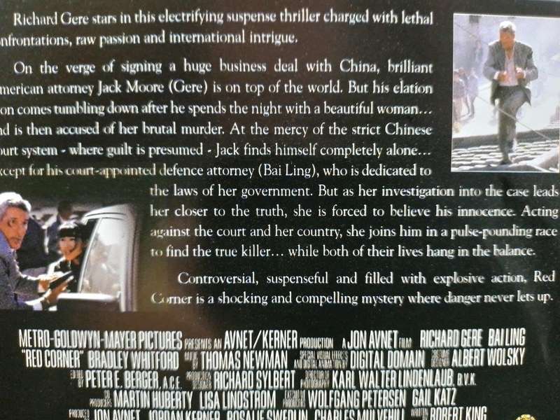 DVD - Red Corner Richard Gere