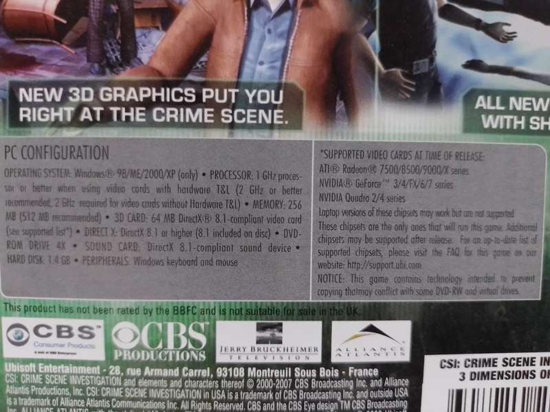 PC - CSI - Crime Scene Investigation - 3 Dimensions of Murder - Exclusive