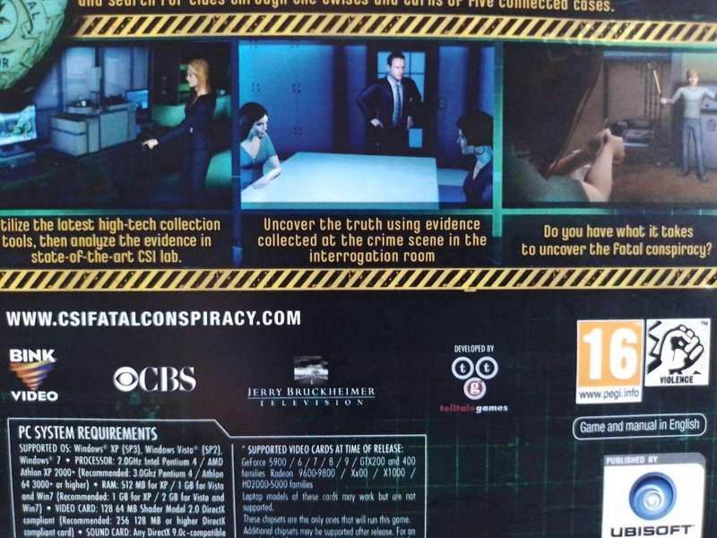 PC - CSI - Crime Scene Investigation - Fatal Conspiracy