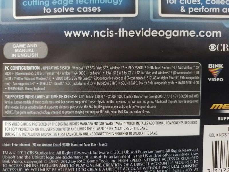 PC - NCIS Based on The TV Series - Exclusive