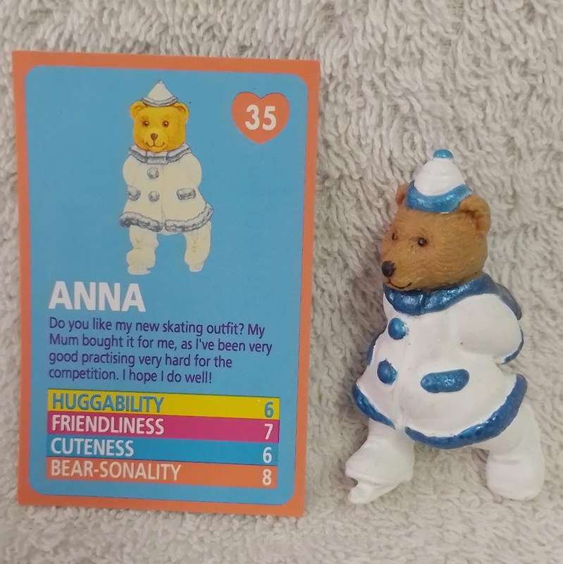 Vintage Teddy In My Pocket - Anna No 35 c/w card