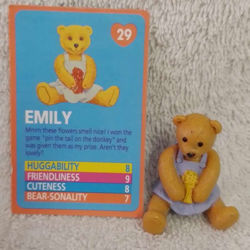 Vintage Teddy In My Pocket - Emily No 29 c/w card