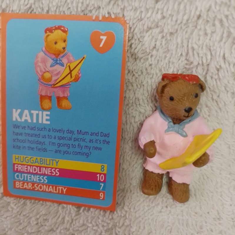 Vintage Teddy In My Pocket - Katie No 7 c/w card