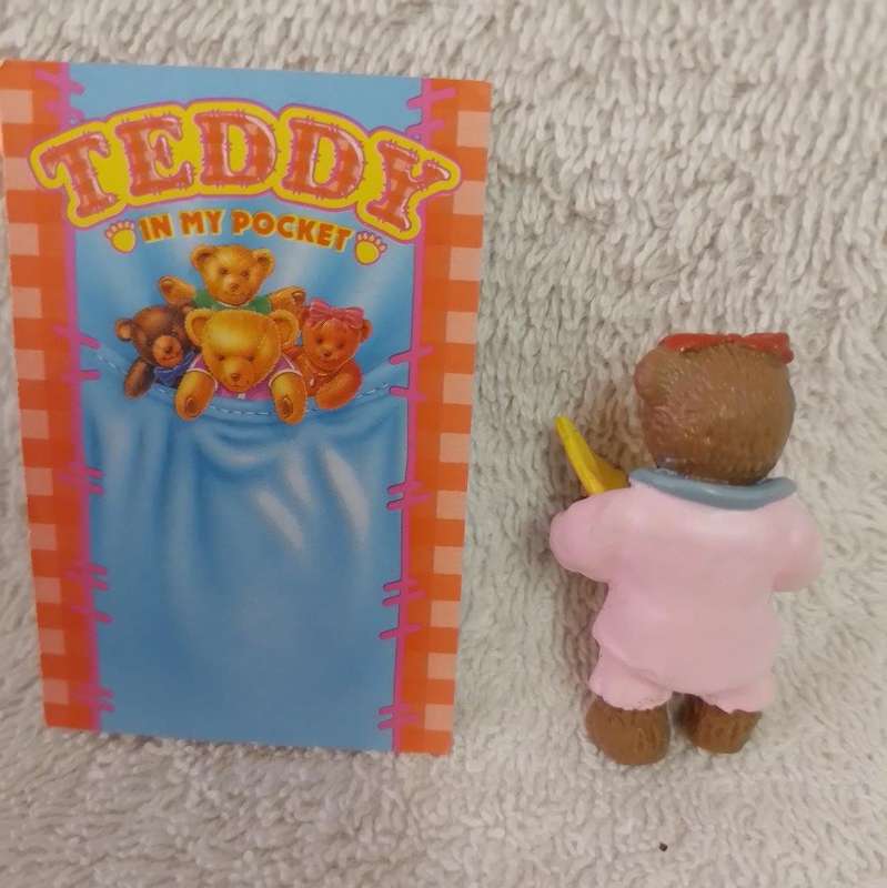 Vintage Teddy In My Pocket - Katie No 7 c/w card