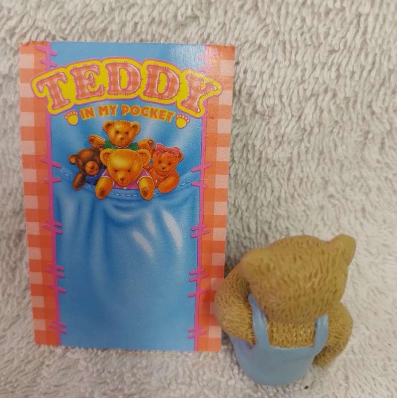 Vintage Teddy In My Pocket - Gordon No 5 c/w card