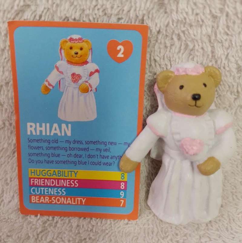 Vintage Teddy In My Pocket - Simon & Rhian No's 1 & 2 c/w cards