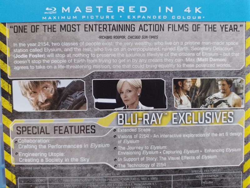 Blu-ray - Elysium