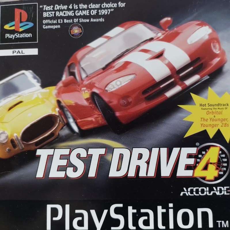 PS1 - Test Drive 4 (Pal black disc)