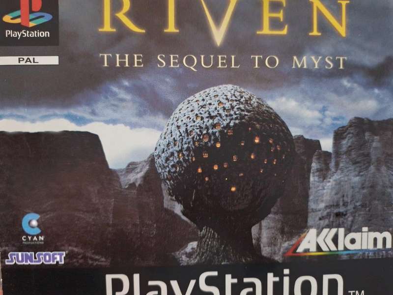 PS1 - Riven The Sequel To Myst (Pal black disc)