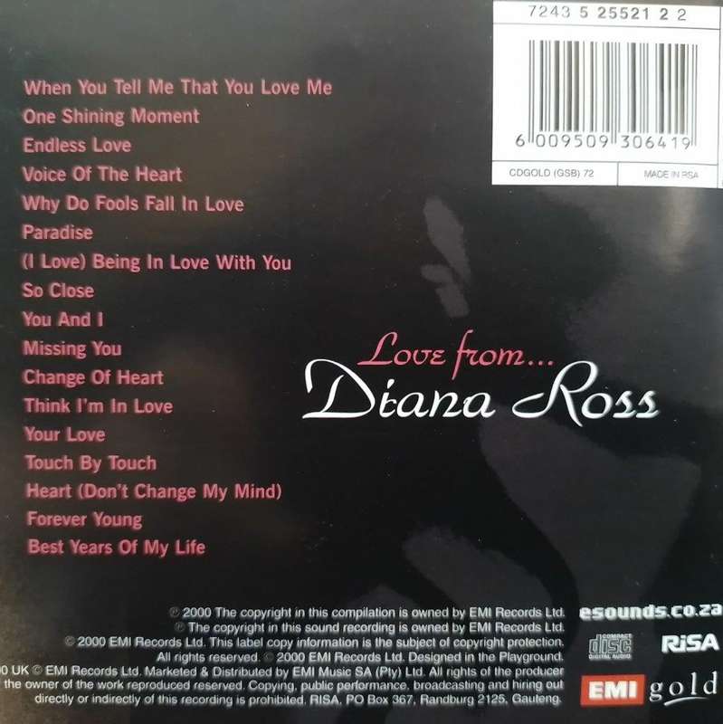 CD - Diana Ross - Love From... - 7243 5 25521 2 2
