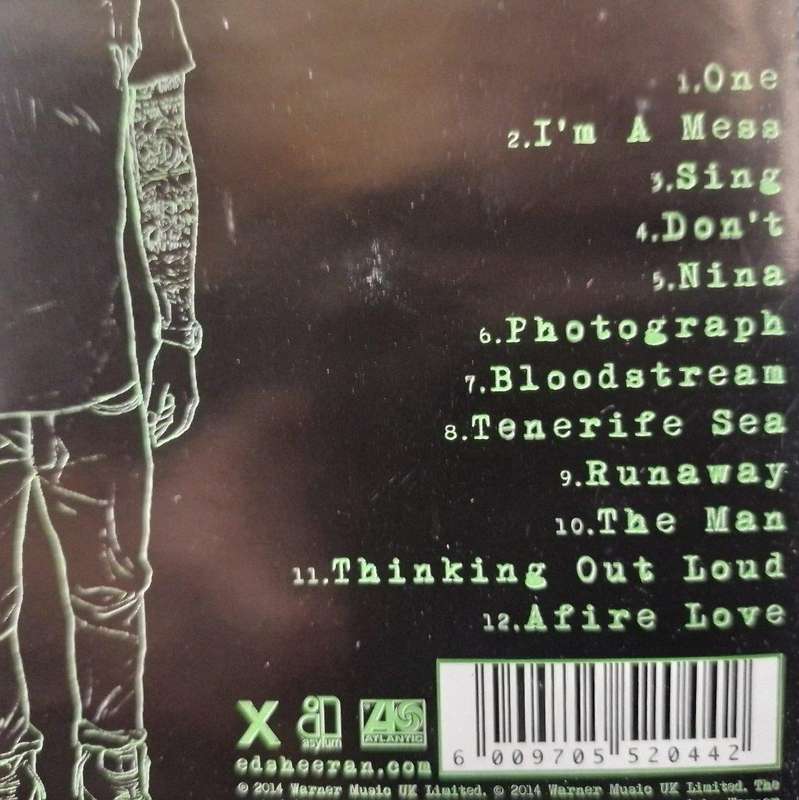 CD - Ed Sheeran - ATCD 10380