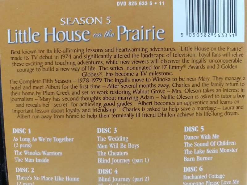 DVD - Little House on the Prairie Season 5