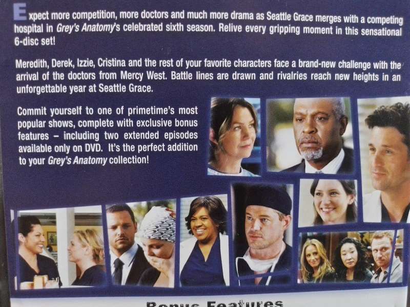 DVD - Grey's Anatomy - Complete Sixth Season
