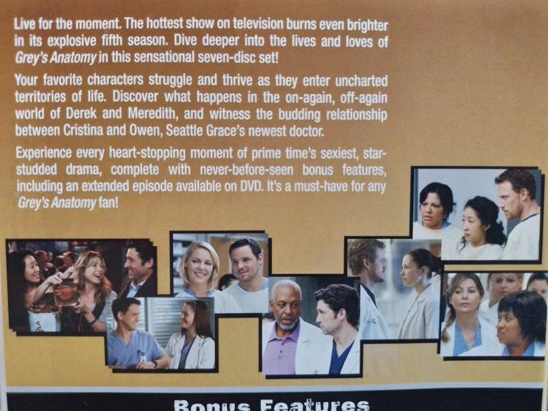 DVD - Grey's Anatomy - Complete Fifth Season