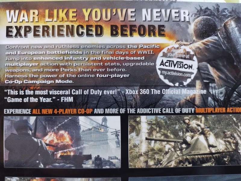 Xbox 360 - Call of Duty World at War