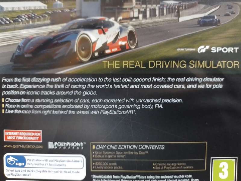 PS4 - Gran Turismo Sport Day One Edition