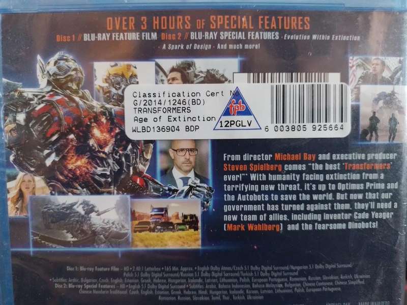 Blu-ray - Transformers Age of Extinction Blu-Ray + Dvd (New Sealed)