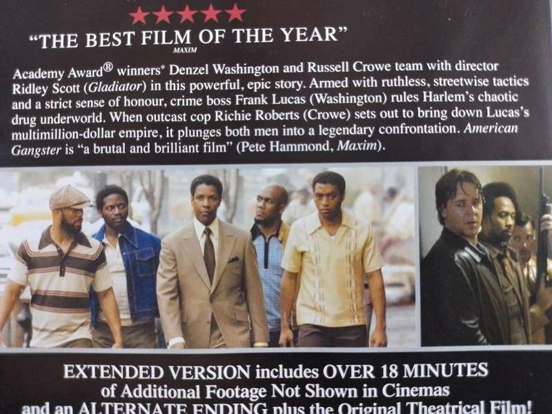 DVD - American Gangster - Crowe - Washington