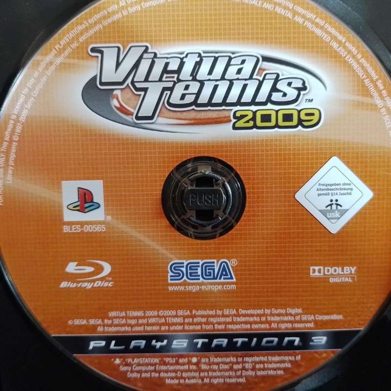 PS3 - Virtua Tennis 2009 (Disc Only)