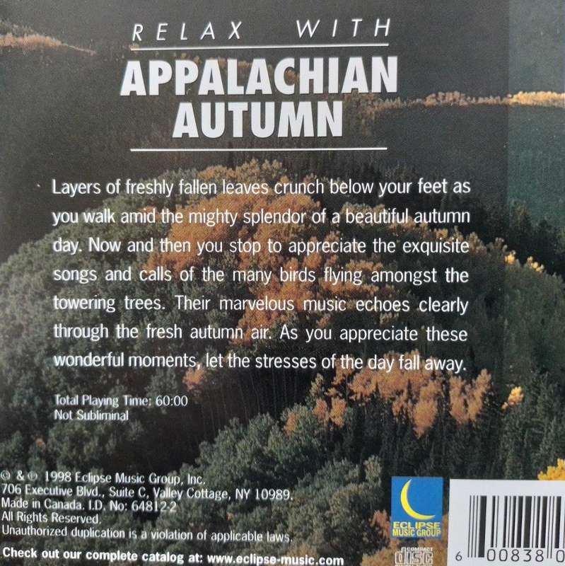 CD - Relax With Appalachian Autum