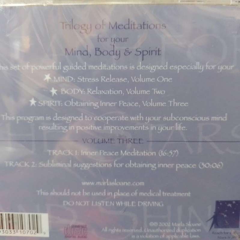 CD - Marla Sloane Trilogy of Meditations Volume 3 (New Sealed)