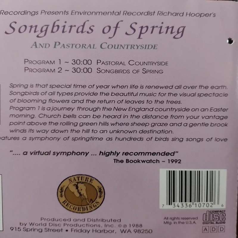 CD - Songbirds of Spring