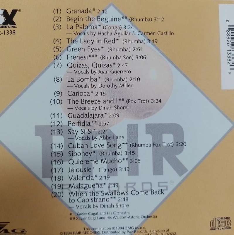 CD - Xavier Cugat - Say Si! Si!  - PDC-2-1338