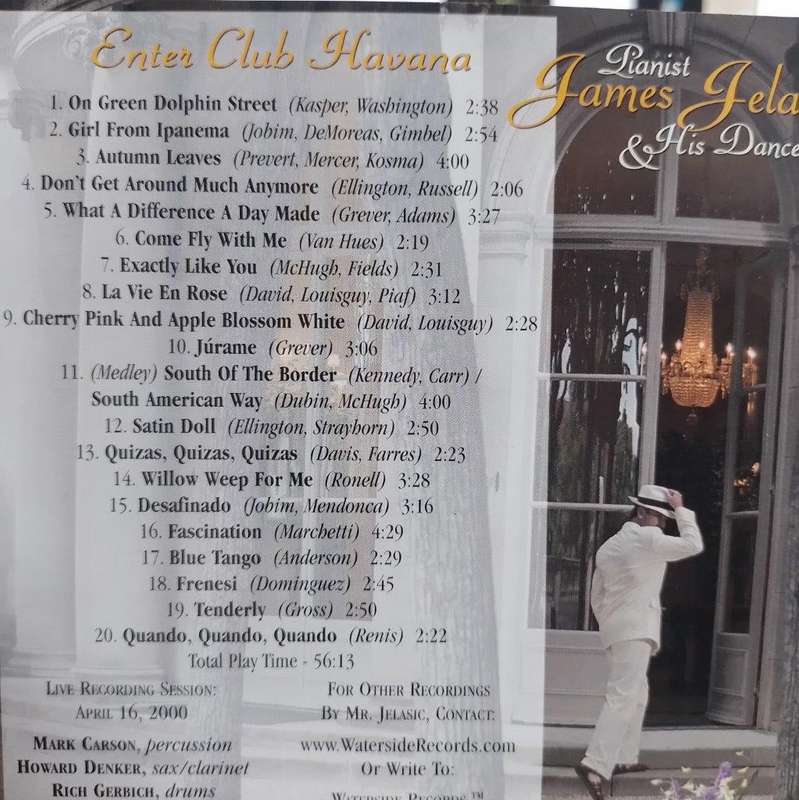 CD - James Jelasic & His Dance Band Enter Club Havana