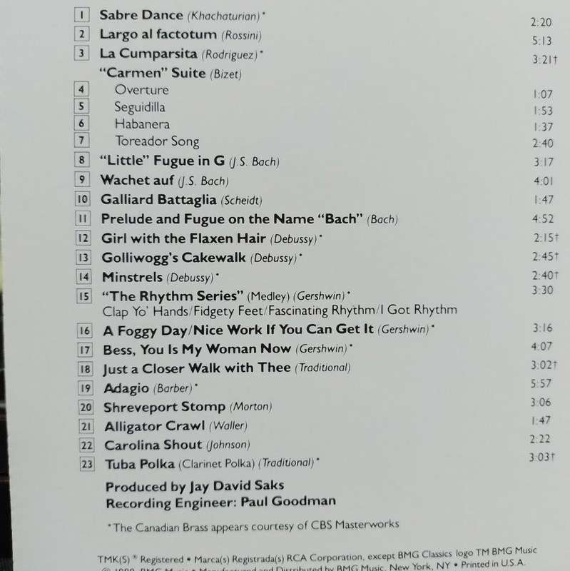 CD - The Canadian Brass - More Greatest Hits 5628-2-RC
