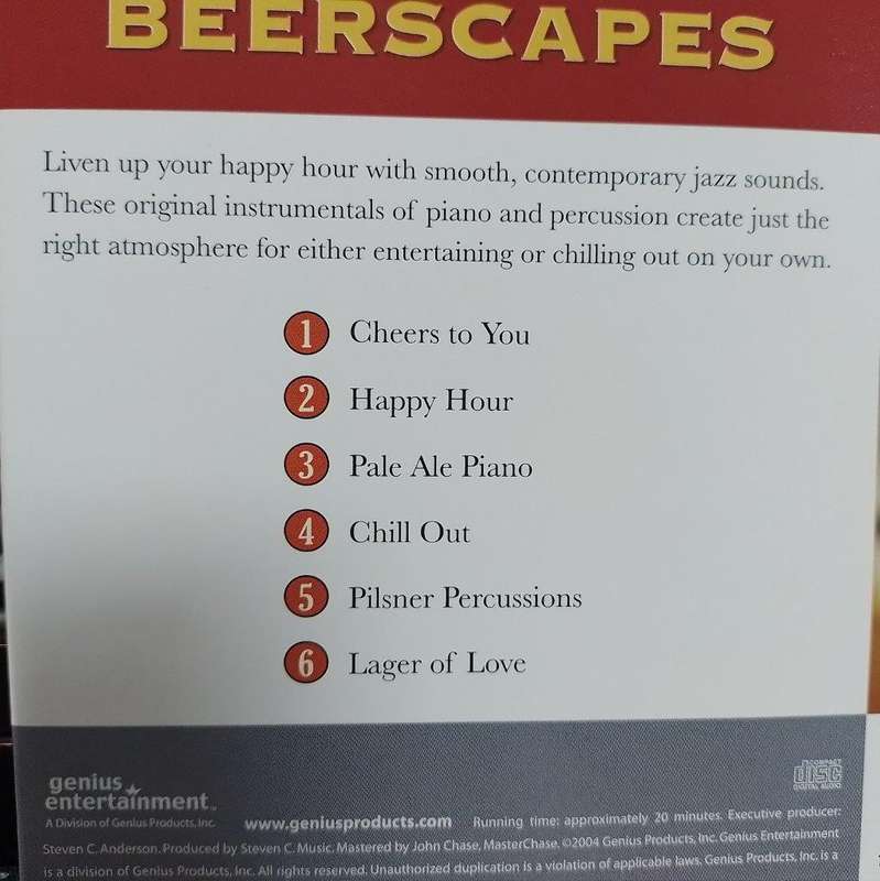 CD - Beerscapes - Extra Light Jazz For Beer Toasting Moments