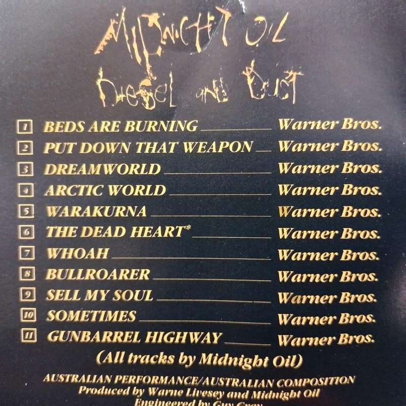 CD - Midnight Oil - Diesel And Dust