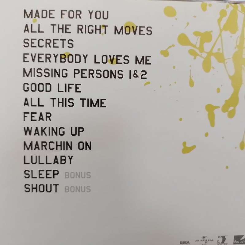 CD - One Republic - Waking up