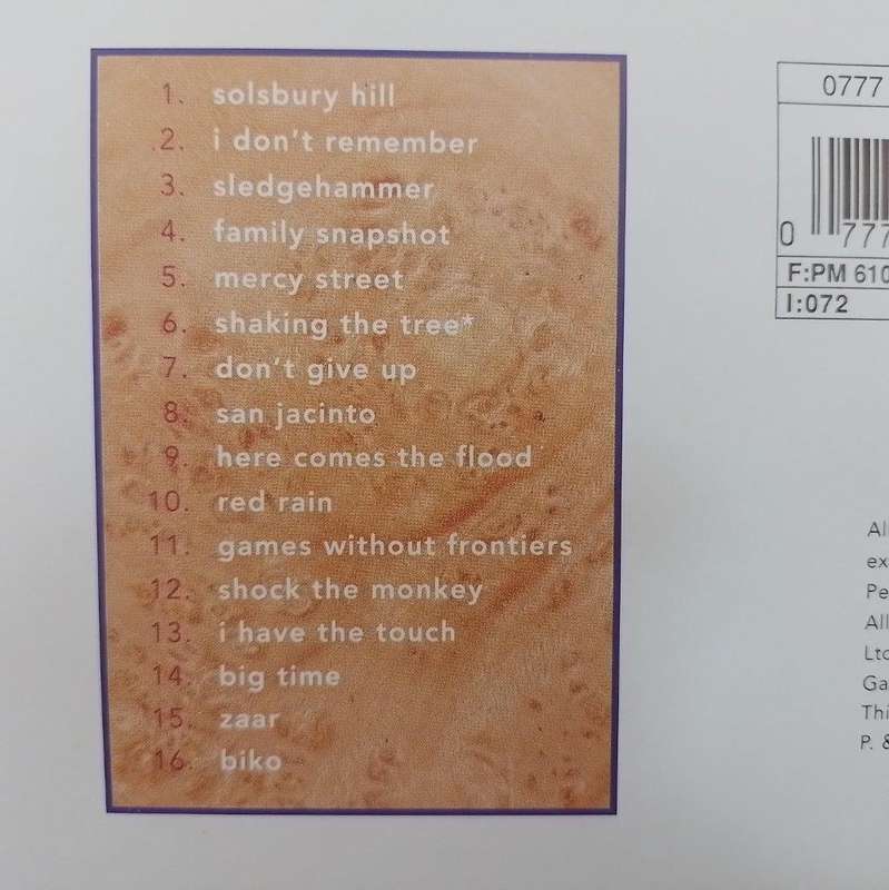 CD - Peter Gabriel - Shaking The Tree: Sixteen Golden Greats