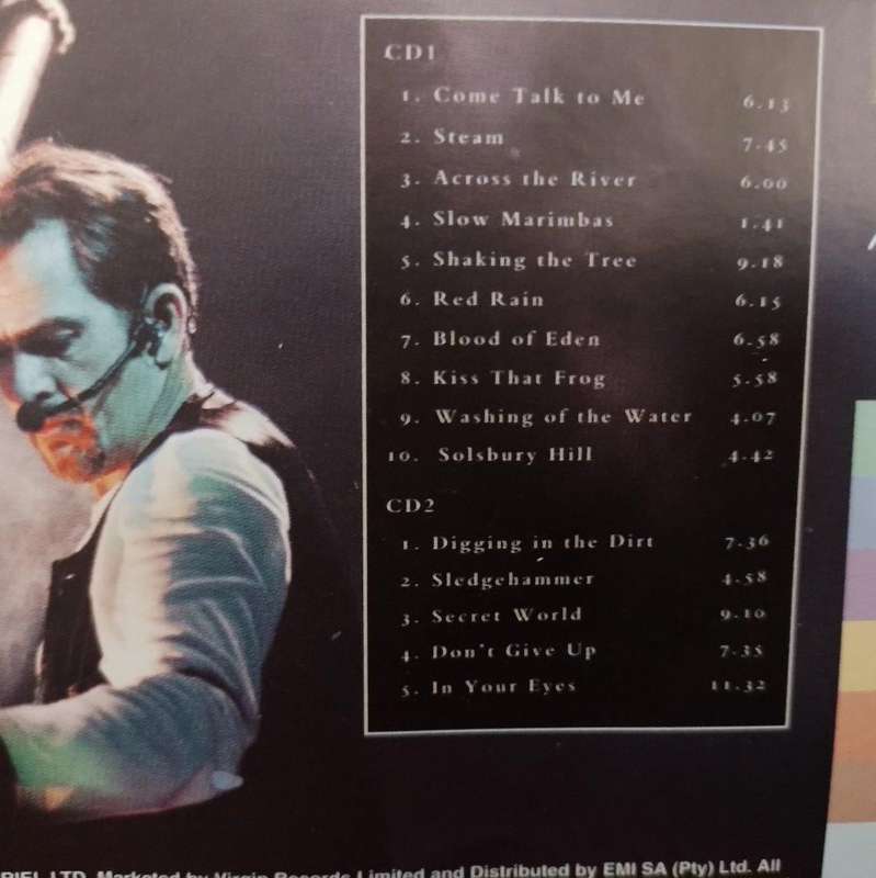 CD - Peter Gabriel - Secret World Live (2cd) - CDVIR(WE)172