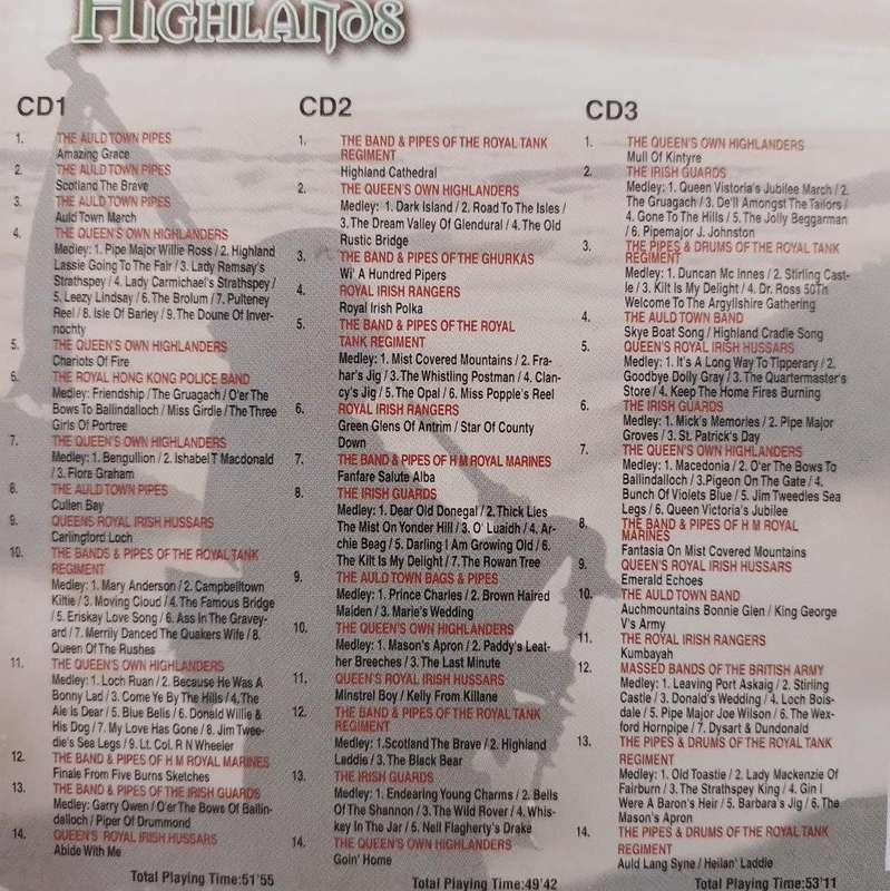 CD - Bagpipes From The Highlands (3cd's)