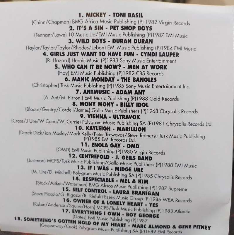 CD - The Best Eighties Album In The World...Ever! Volume 1 (2cd)