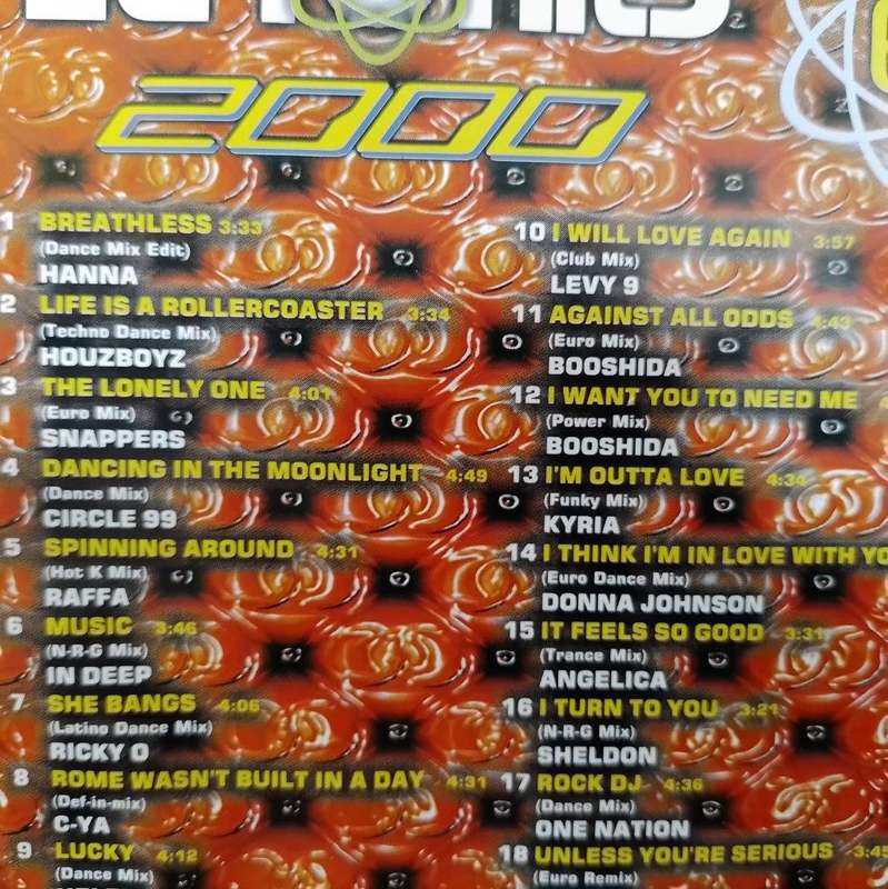 CD - Euro Hits 2000 Vol 6 (2cd) - CDVAT(PD)6106