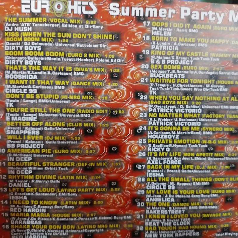 CD - Euro Hits 2000 Vol 6 (2cd) - CDVAT(PD)6106