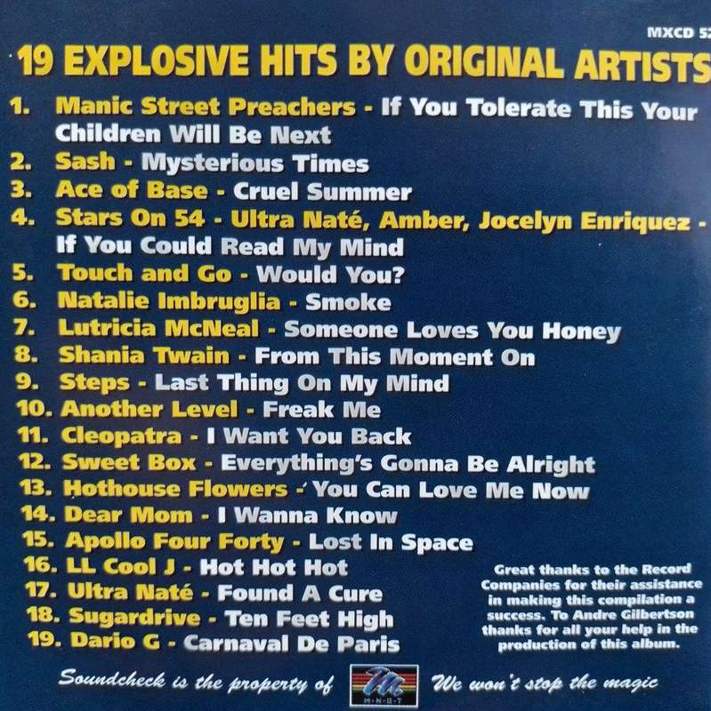 CD - Soundcheck 7 - Various Artists - MXCD 520 (K
